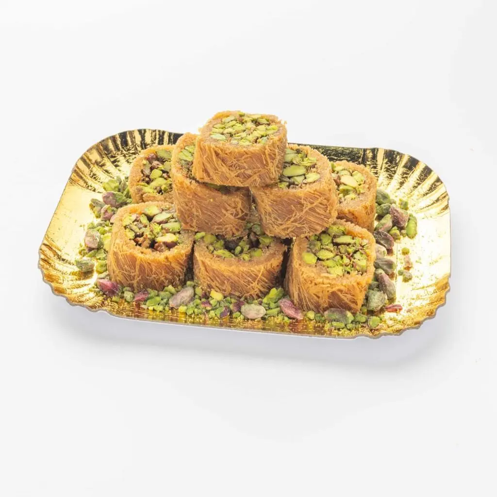 Rolled Pistachio Kunafa